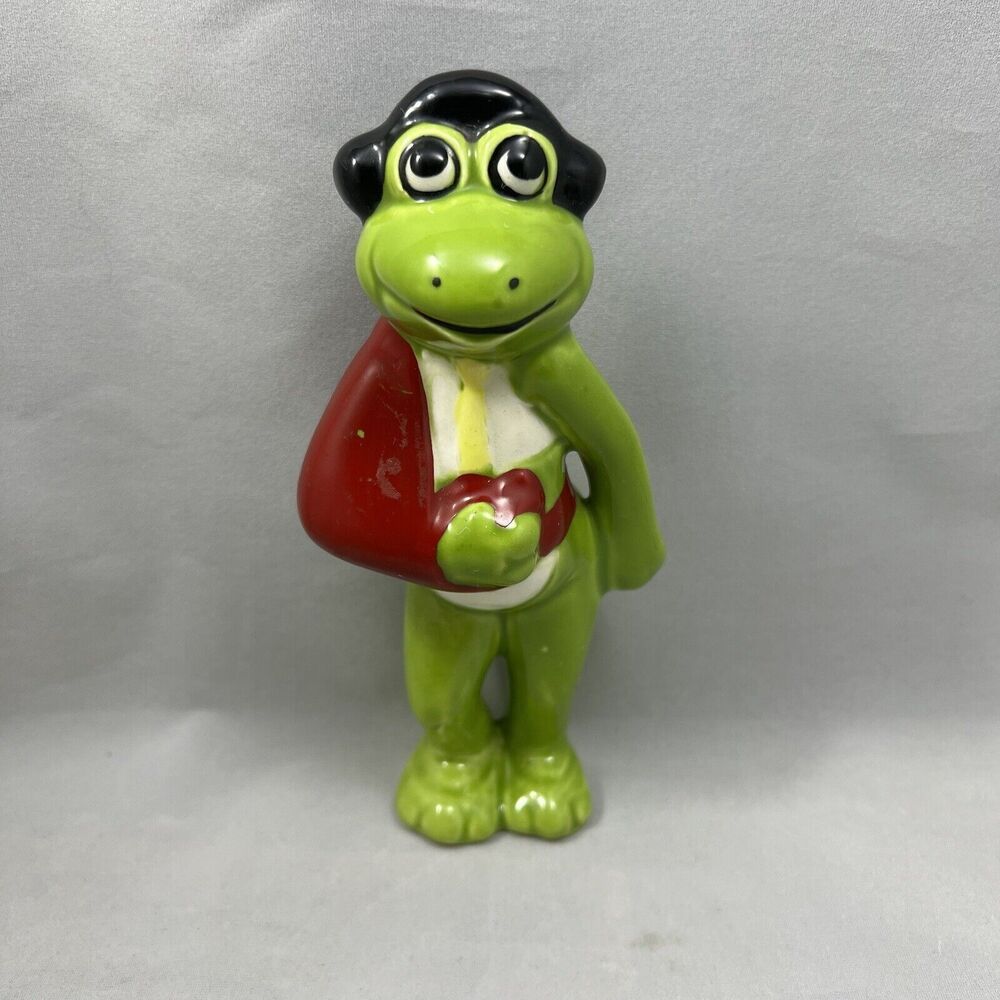 Vintage Anthropomorphic Frog Matador Figurine